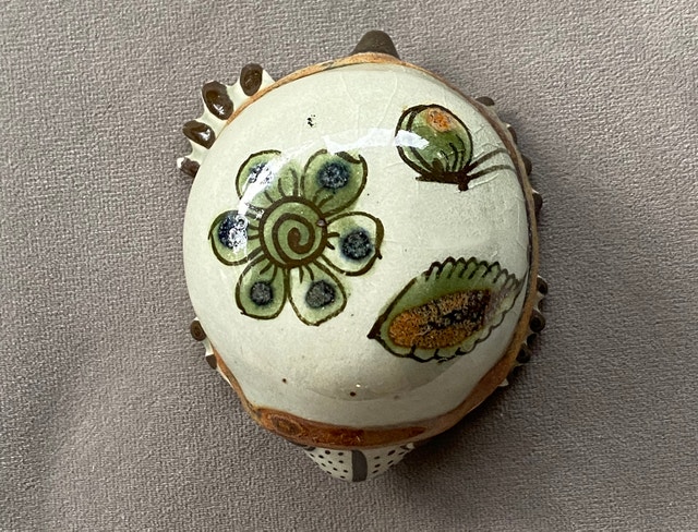 Tonala Ken Edwards Hand Painted Mexican Pottery Turtle Figurine - photo 3