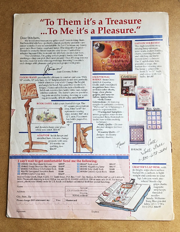 Vintage Cross Stitch & Country Crafts Magazines - photo 2