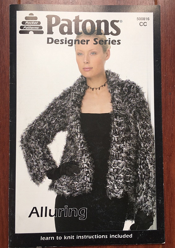 Vintage Patons Pocket Knitting Patterns Allure Series #CC500816