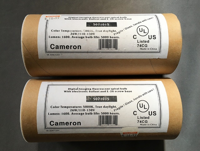 Cameron Digital Imaging Fluorescent Spiral Bulbs E-26 Screw Base