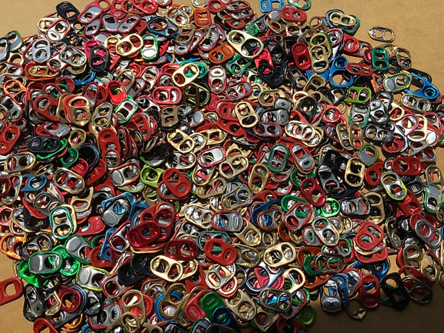 300 Colored Aluminum Soda Pop Beer Can Pull Tabs for Arts & Craf