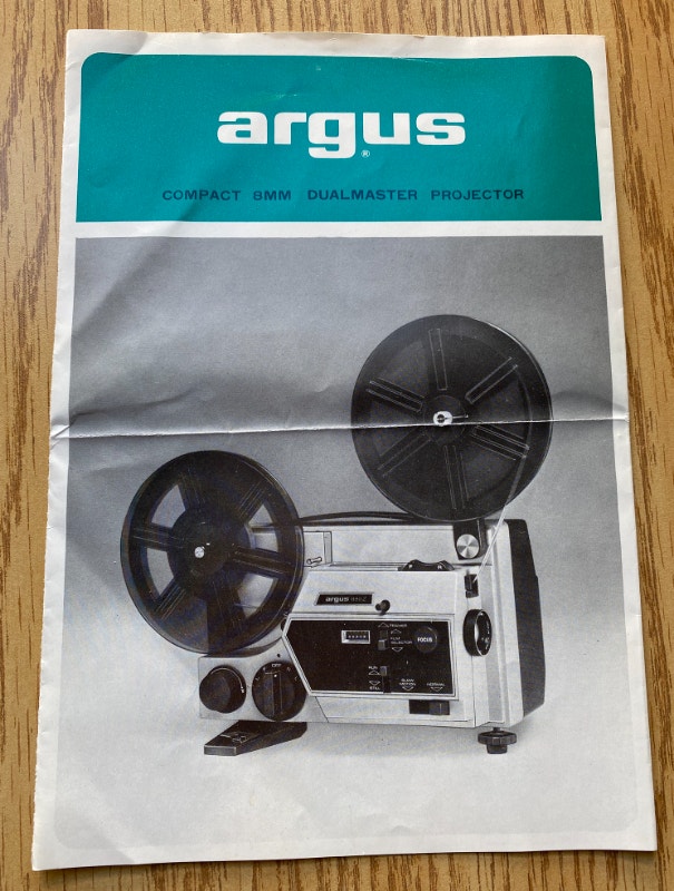 Vintage Argus Compact 8mm Dualmaster 890Z User Manual
