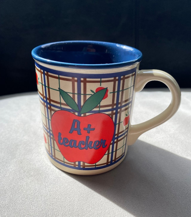 Vintage Potpourri Press A+ Teacher Mug