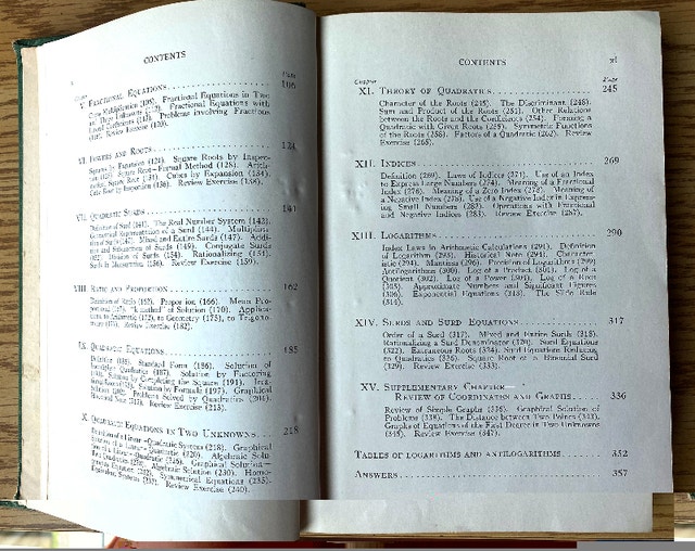 A New Algebra for High Schools by J.T. Crawford, 1939 - photo 3