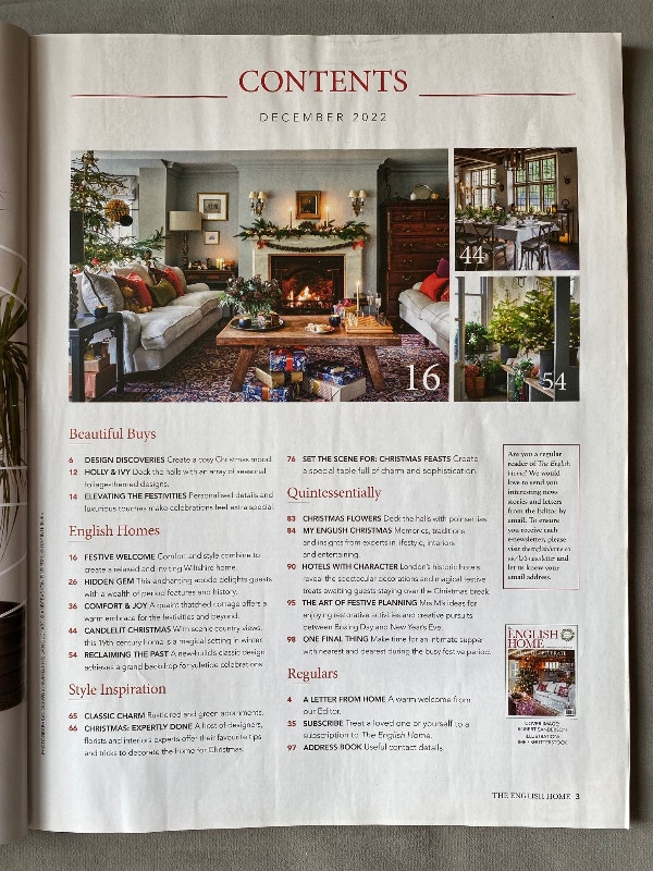 The English Home Magazines Past Issues Dec. 22, June & Dec. 23 - photo 2