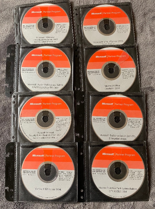 9 Vintage Microsoft Partner DVDs - System Builder - photo 2