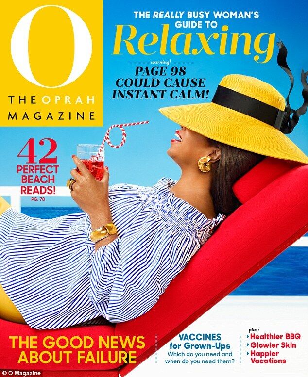 Oprah Magazine July 2015: Woman's Guide to Relaxing