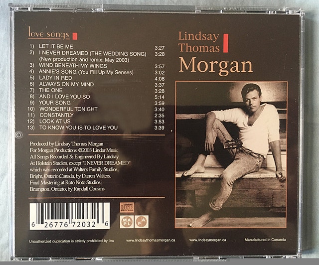 LOVE SONGS by Lindsay Thomas Morgan CD (2003) - photo 2