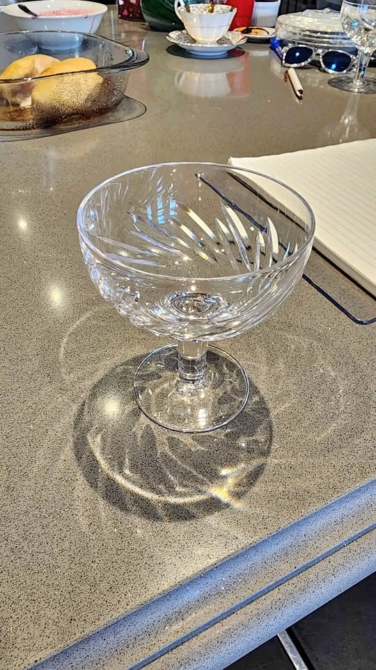 Vintage Crystal Sorbet Glasses (3)