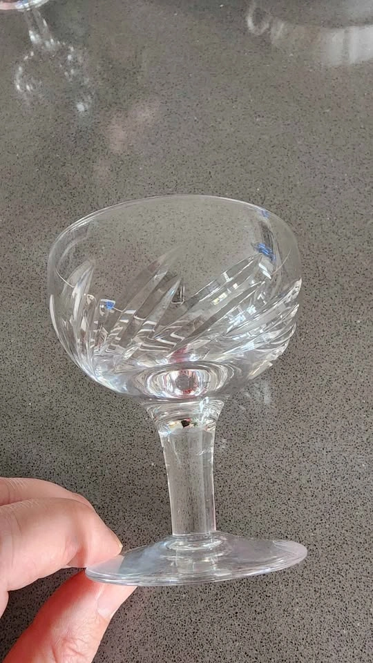 Vintage Crystal Sorbet Glasses (3) - photo 4