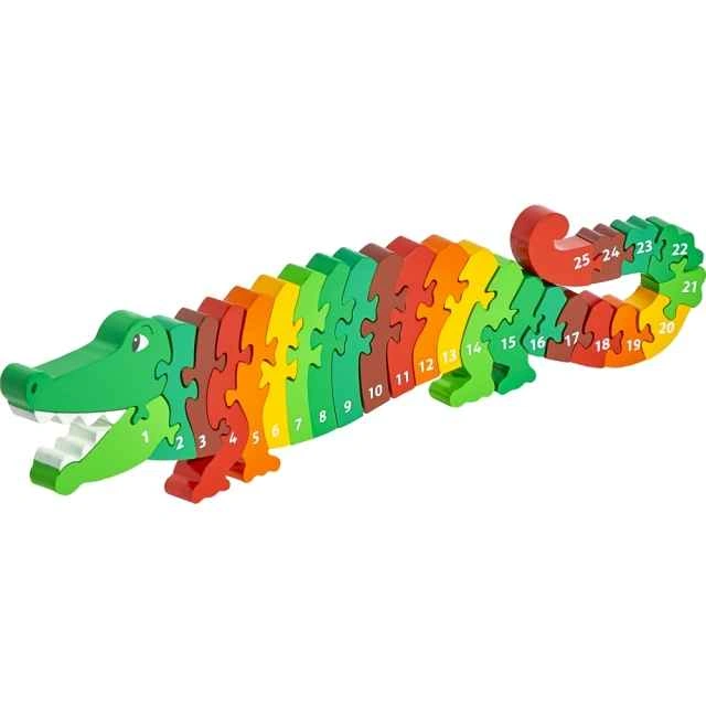 Wooden Crocodile Number Puzzle 1-25 - photo 2