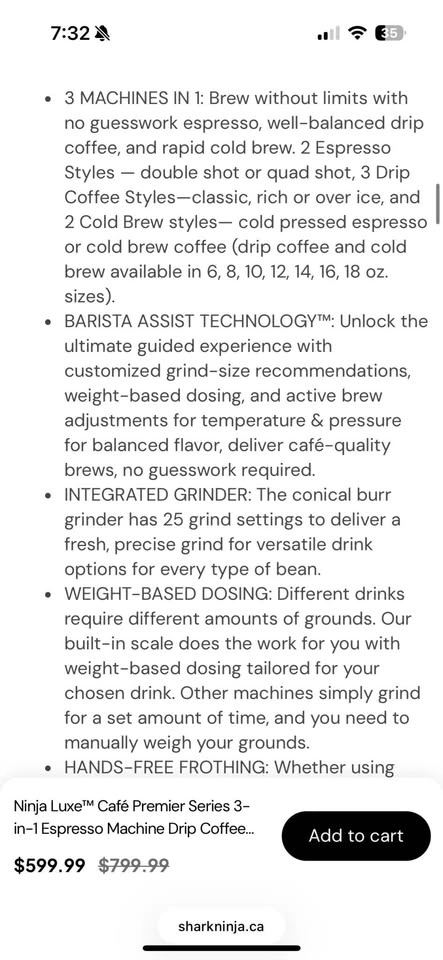 Ninja Luxe Cafe Premier 3-in-1 Espresso, Drip, Cold Brew - photo 5