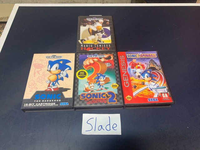 Sega Genesis Games - Mario Lemieux, Sonic 1, 2, Spinball - photo 2