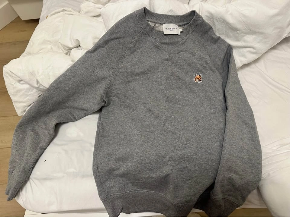 Maison Kitsune Men’s Fox Head Patch Classic Sweatshirt — size S - photo 2
