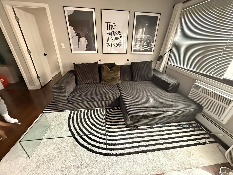 Luxe 108" Corduroy Sectional