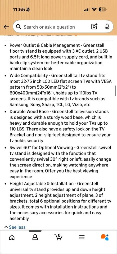 TV Stand 55" - photo 5