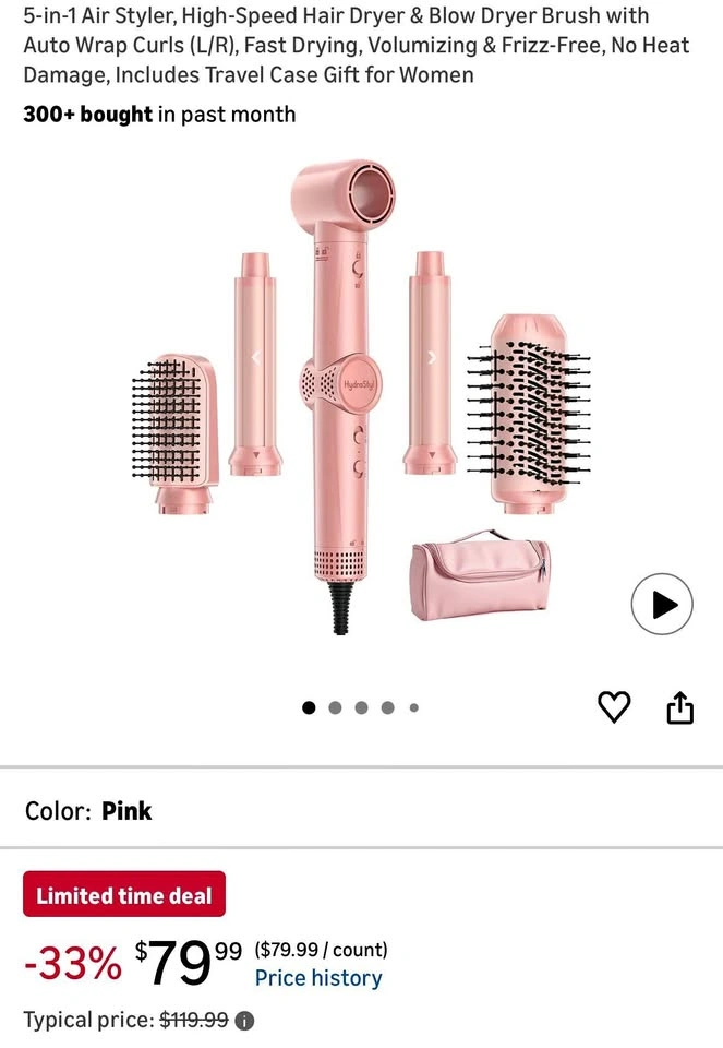 5-in-1 Air Styler, High-Speed Hair Dryer & Blow Dryer Brush