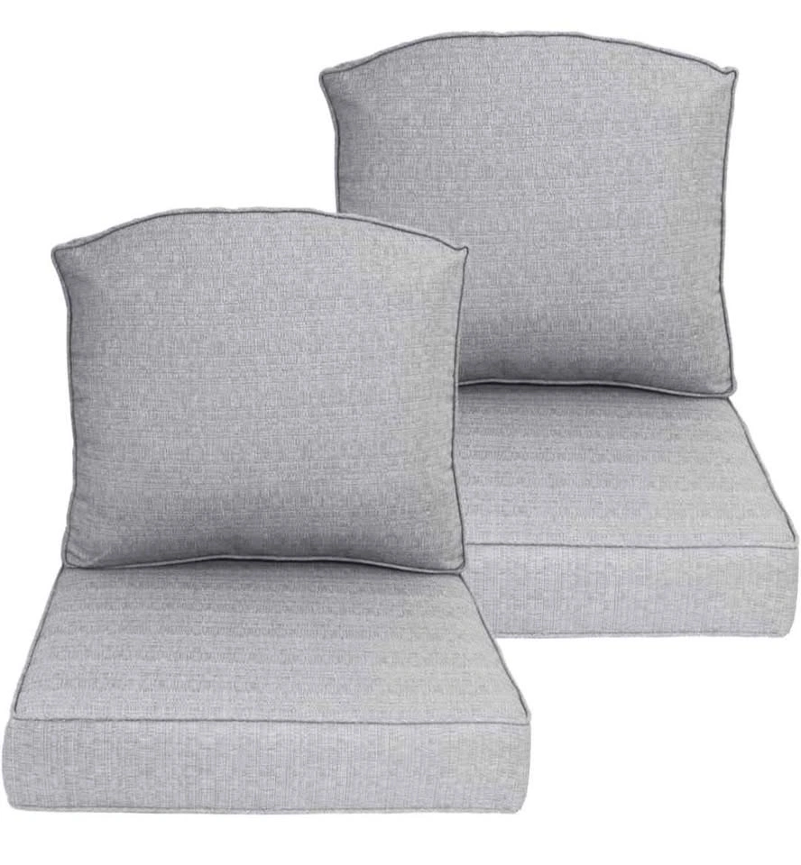 24x24 inch Outdoor/Indoor Deep Seat Patio Cushions Set of 2 - photo 3