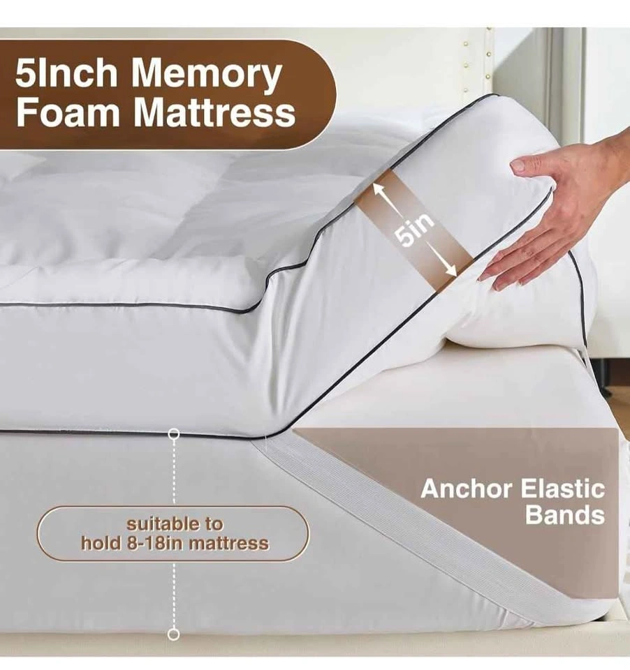 5 Inch Queen Memory Foam Mattress Topper - photo 5