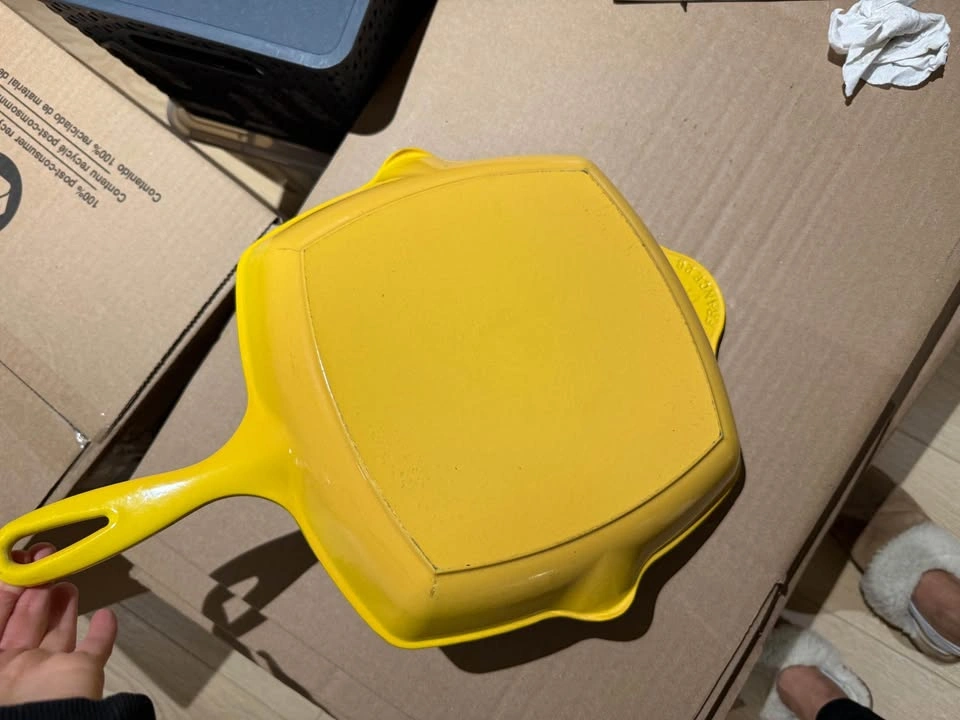 Le Creuset 10” Cast Iron Grill Pan – Yellow (Enameled) - photo 2