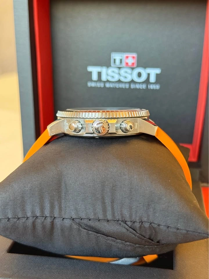 Tissot Men’s Watch Seastar 1000 Chronograph - Grey Dial Orange S - photo 4