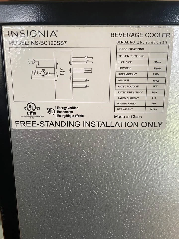 BLACK & STAINLESS BEVERAGE COOLER HOLDS UP TO 115 CANS! SHELVING - photo 4