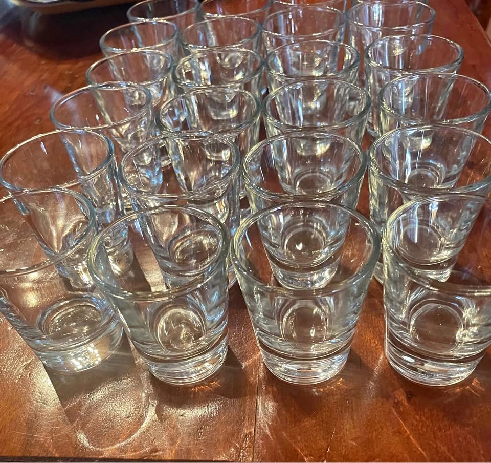 2 Dozen 1 oz Clear Glass Shot Glasses