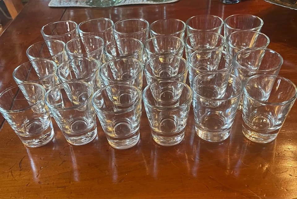 2 Dozen 1 oz Clear Glass Shot Glasses - photo 2