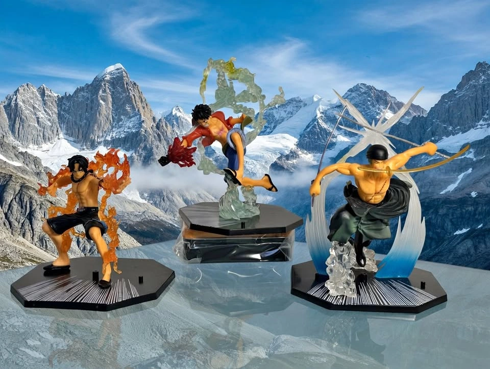 One Piece Figurines - Ace, Luffy, Zoro