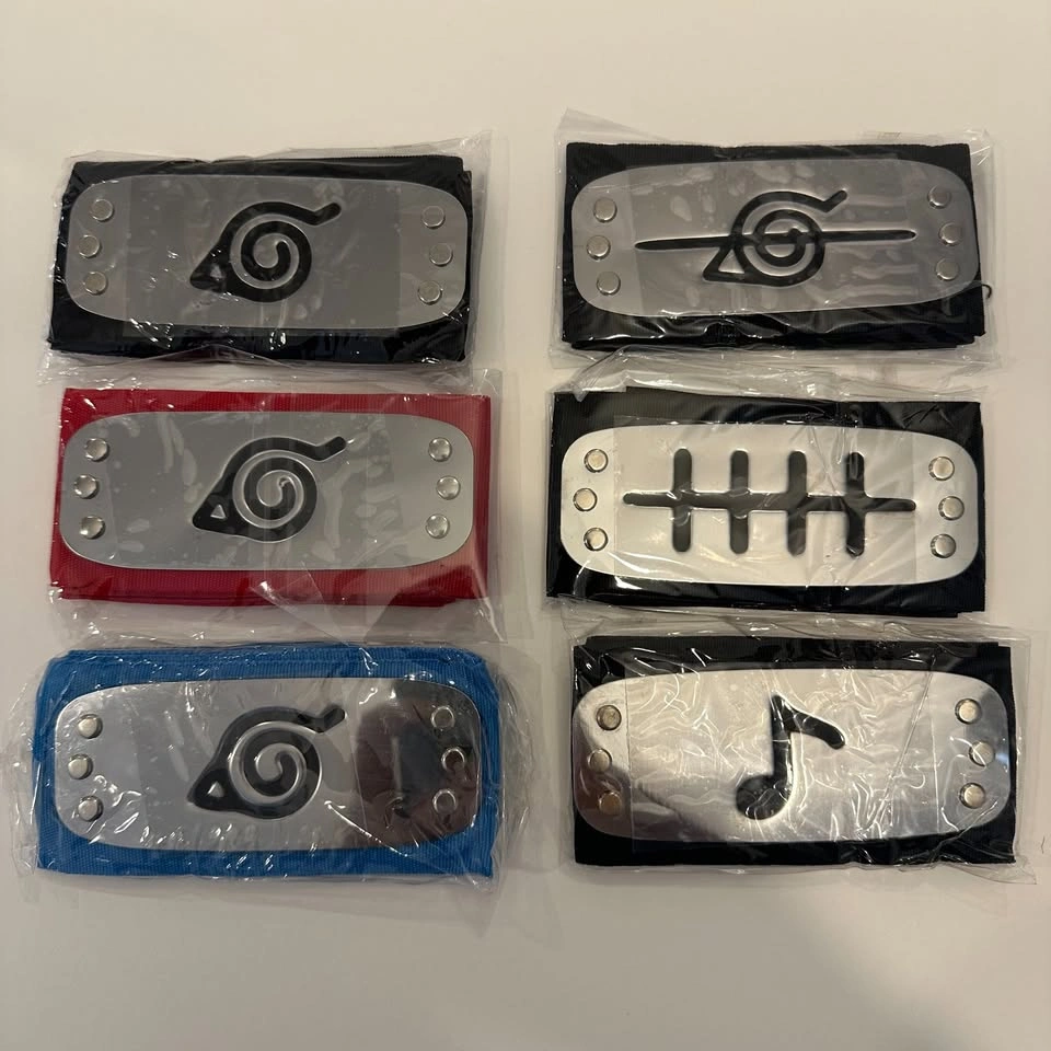 Naruto Shinobi Ninja Headbands - Hidden Leaf, Sound Village, Pai - photo 2