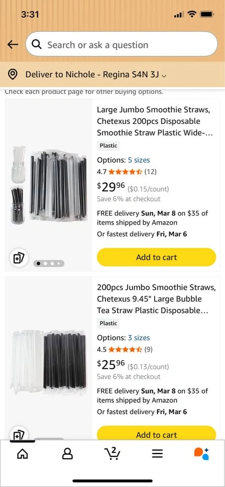 Smoothie Straws - 200 Pack (100 Clear / 100 Black) - photo 5