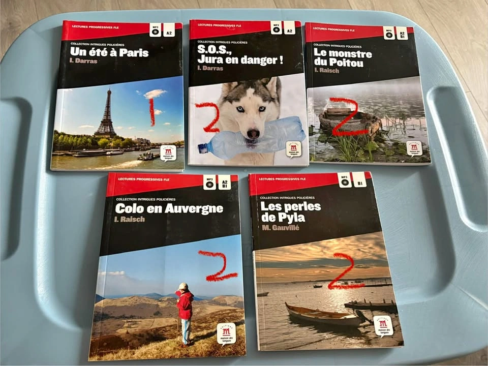 French Textbooks & Story Books Lot