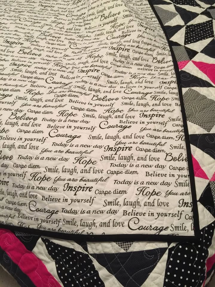 Breast Cancer Handmade Quilt - photo 4