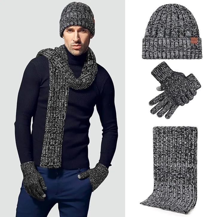 🎁3-in-1 Winter Gift Set Hat Scarf Gloves Set image indicator(3)