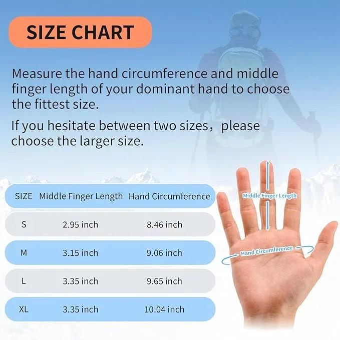 Cierto Warm Winter Gloves Touchscreen Compatible image indicator(3)