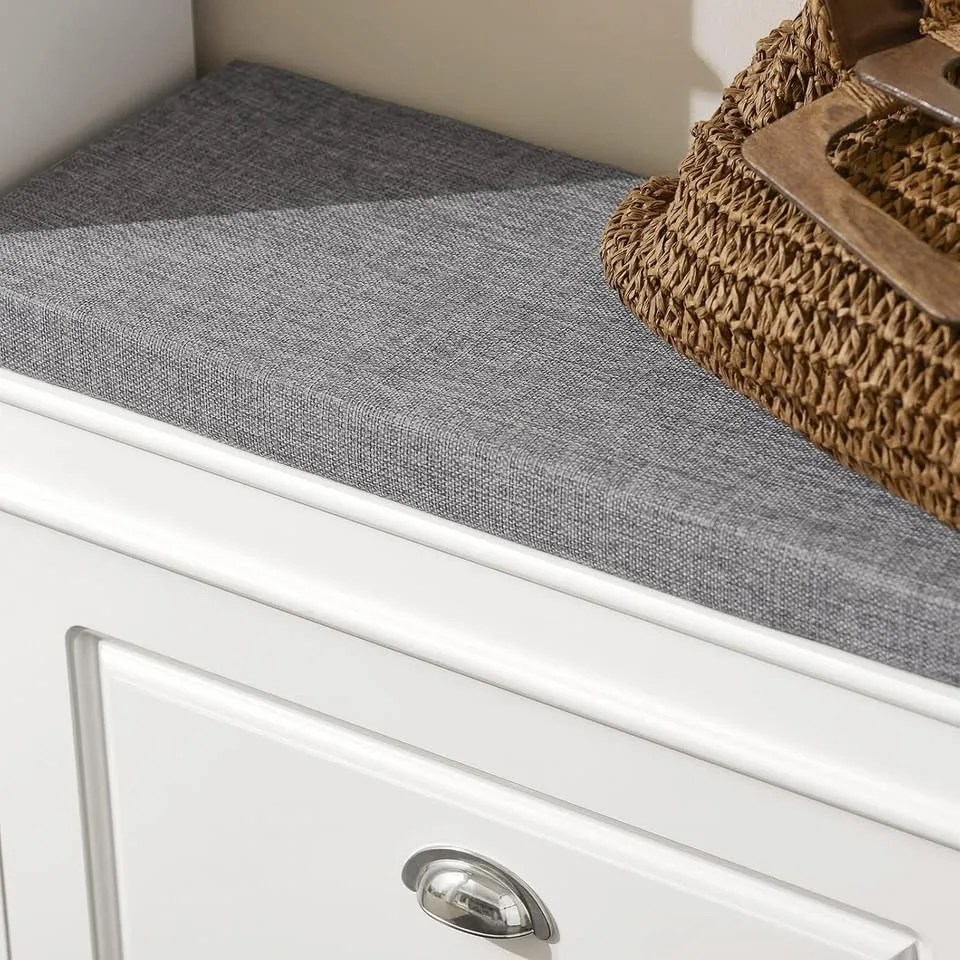 SoBuy Slim Shoe Storage Bench FSR82-L-W image indicator(6)