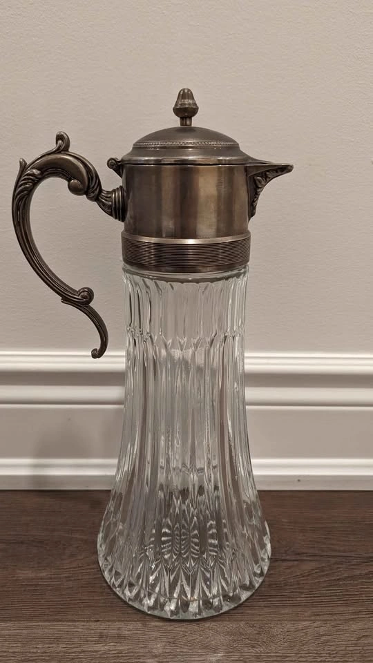 Antique 1930s Italian Crystal Claret Carafe - photo 2