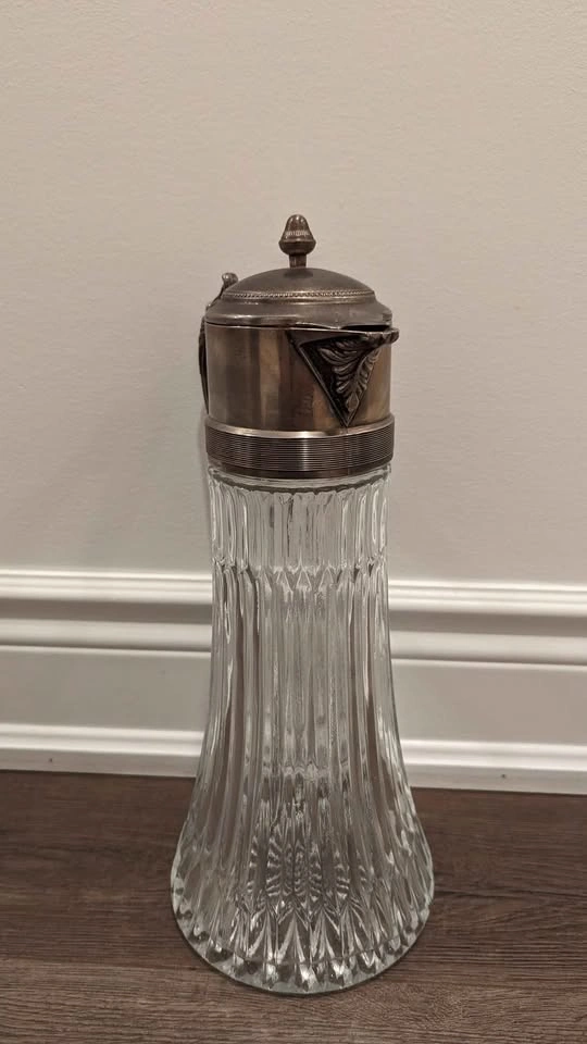 Antique 1930s Italian Crystal Claret Carafe - photo 3