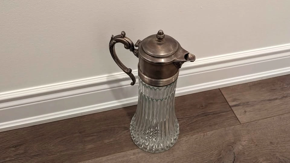 Antique 1930s Italian Crystal Claret Carafe - photo 5