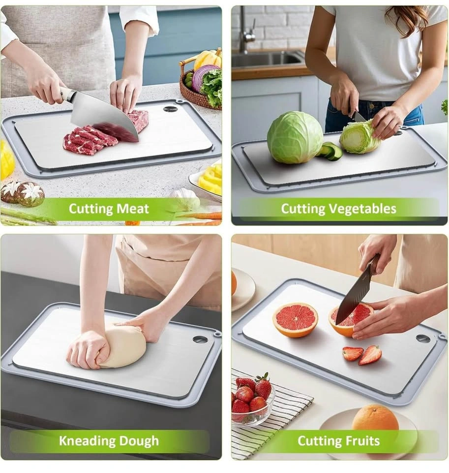 100% Pure Titanium Cutting Boards for Kitchen, Double-Sided - photo 3