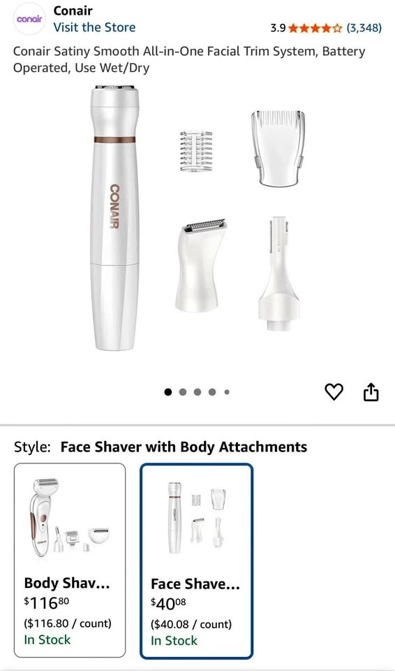 Conair Satiny Smooth Facial Trim System