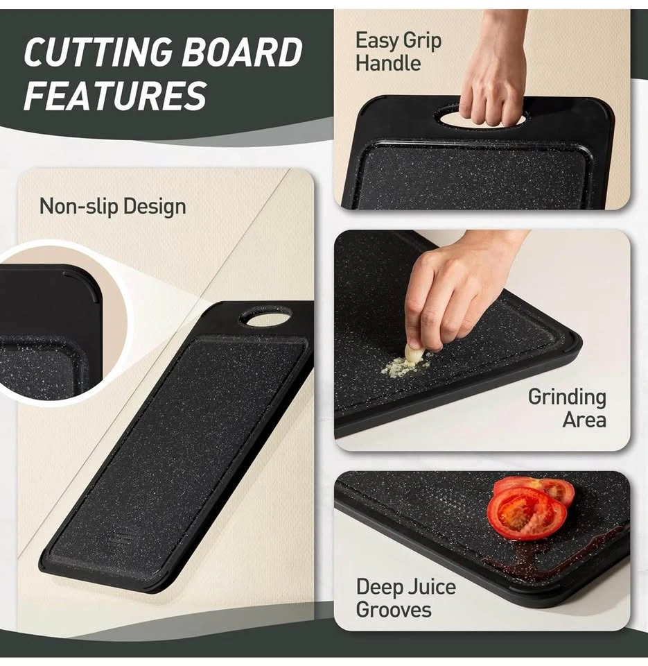 Stainless Steel Cutting Board, Double Sided Metal Chopping board - photo 4