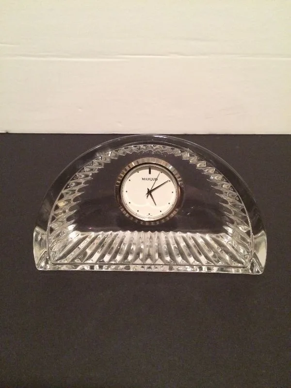 Mini Clock - Waterford Marquis Crystal - Mini Mantel Style thumbnail