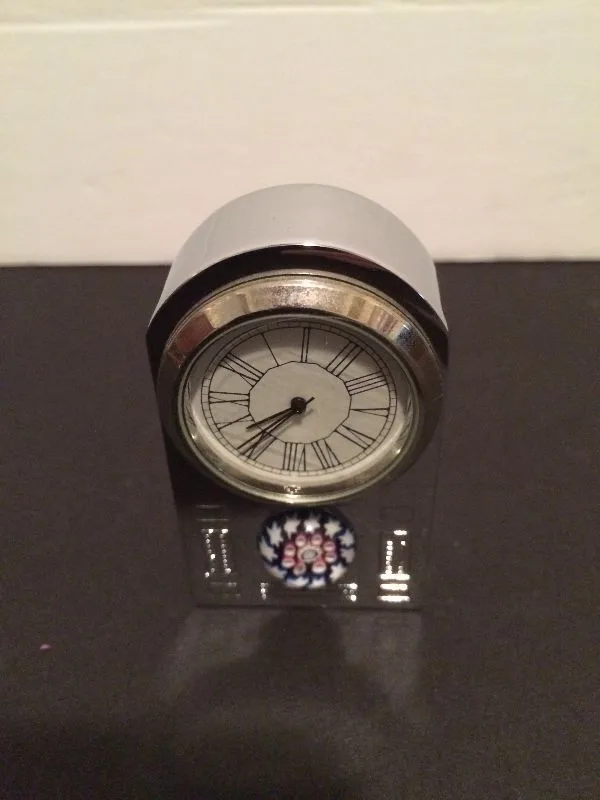 Mini Clock - Caithness Millefiori thumbnail