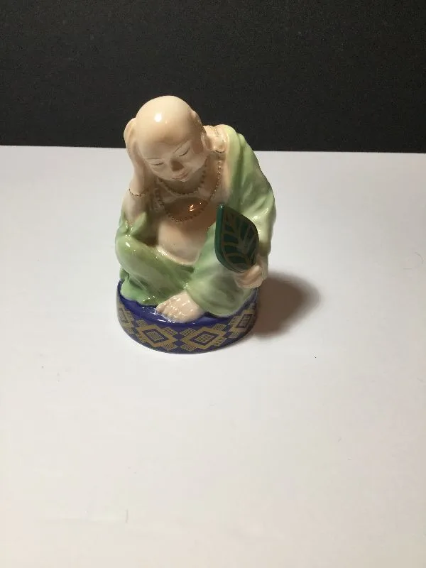 Royal Worcester Candle Snuffer - Buddha Green thumbnail