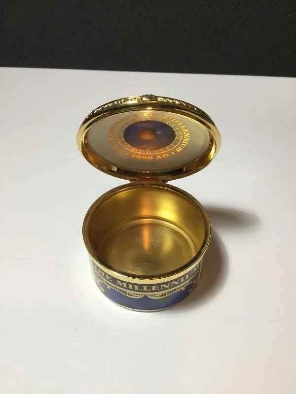 Royal Worcester Covered Box - Millenium Gold thumbnail