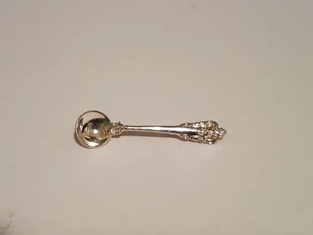 Silver Plate Mini Spoon Brooch thumbnail