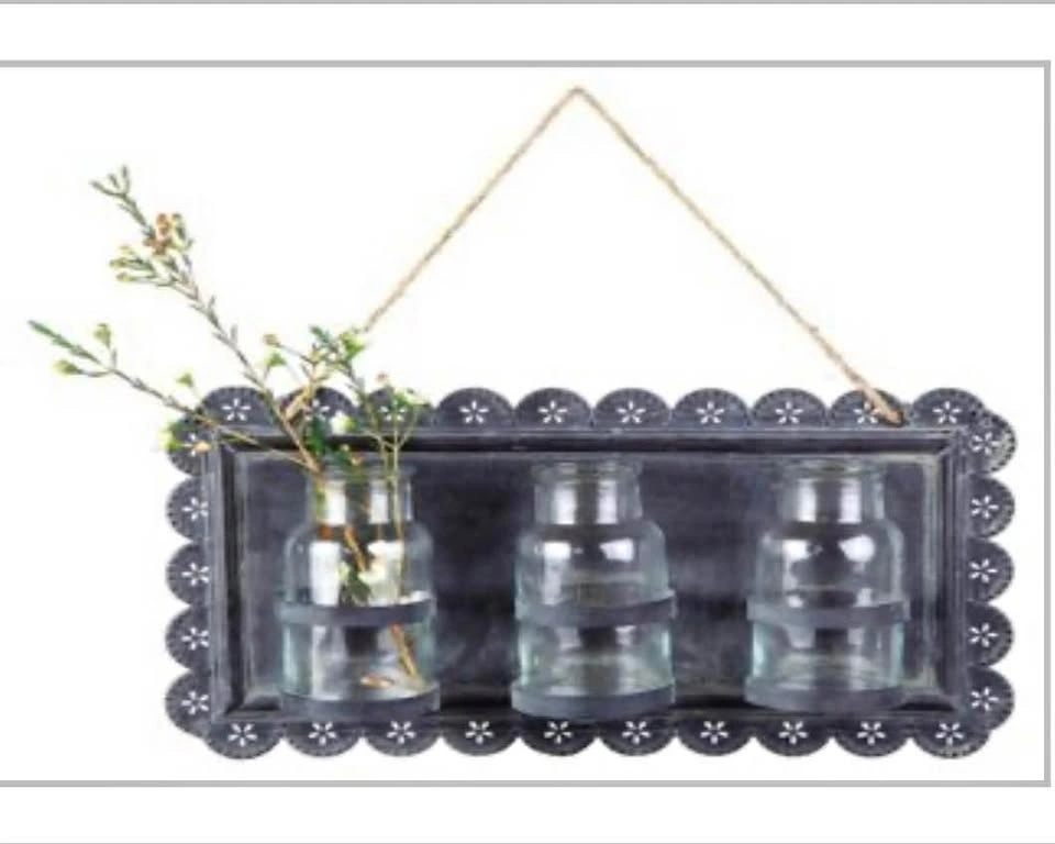 LOVELY PRESSED TIN HANGING BOTTLE DISPLAY NEW AND BEAUTIFUL!