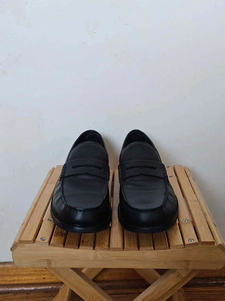 ALDO Men's Black Leather Penny Loafers Size: 10 - photo 4