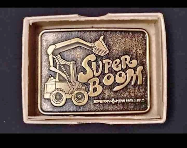 Vintage Sperry New Holland Super Boom Belt Buckle - New in Box